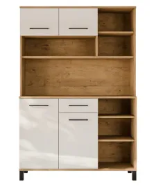 bufet-kuchenny-wigo-120cm-kredens-dab-lancelot-i-biale-fronty-polysk