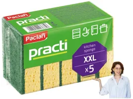 paclan-practi-zmywak-gabka-ze-skrobakiem-xxl-do-naczyn-czyszczenia-5-szt