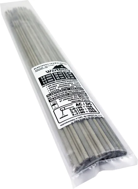 rutylowe elektrody spawalnicze MMA 6013 | 3 x 10 szt: 2,0mm + 2,5mm + 3,2mm