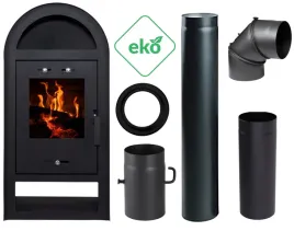 piec-koza-kominek-wolnostojacy-stalowy-75-kw-cegly-szamotowe-rury