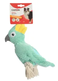 camon-dog-toy-pluszowa-papuga-ze-sznurem-i-piszczalka
