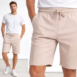 spodenki-meskie-szorty-bawelna-ozdobne-przeszycia-kieszenie-na-gumie-bez-l
