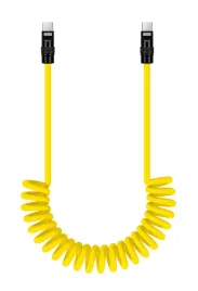 kabel-newell-usb-c-usb-c-100-w-15-m-silikonowy-spiralny-zolto-czarny