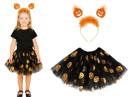 stroj-kostium-dynia-halloween-opaska-spodniczka-tiulowa-czarna-dynie-tutu