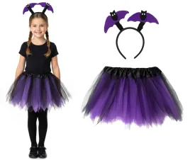 stroj-nietoperz-halloween-opaska-spodniczka-tiulowa-tutu-fioletowa-czarna