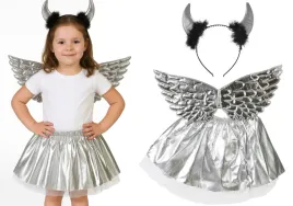 stroj-diabel-aniol-srebrny-skrzydla-spodniczka-tutu-opaska-rogi-srebrne