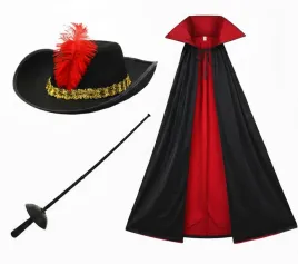 stroj-muszkieter-zestaw-kapelusz-peleryna-140cm-szpada