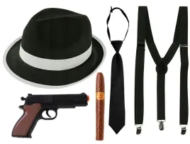 zestaw-stroj-mafia-gangster-kapelusz-czarny-krawat-szelki-cygaro-pistolet