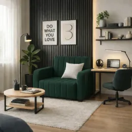 sofa-fotel-z-funkcja-spania-rozkladany-jednoosobowy-pasy-szary-czarny