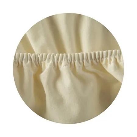 PRZEŚCIERADŁO JERSEY DO ŁÓŻECZKA 120x60 BAWEŁNA - kremowy