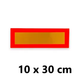 tablica-wyrozniajaca-odblaskowa-gabaryt-10x30cm-laweta-przyczepa-1-szt