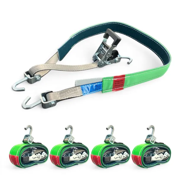 4x Pasy transportowe do lawet VDI z GUMĄ 2,8m/ 35mm 3 haki VDI 2700 BI.8.1