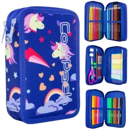 piornik-potrojny-z-wyposazeniem-dla-dziewczynek-unicorn-coolpack
