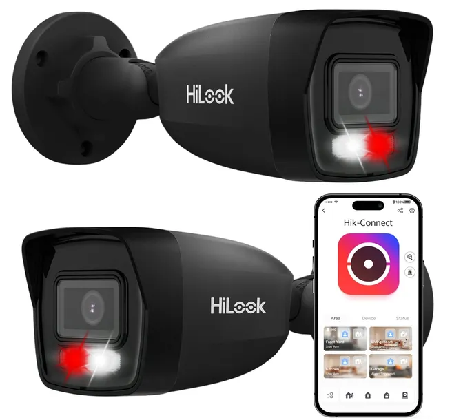 Kamera IP 6Mpx 3K+ Czarna HiLook by Hikvision IPC-B160HA-LU BLACK LED + IR