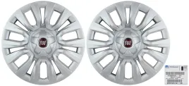 2x-oe-fiat-kolpak-ozdobny-felgi-15-srebrny-z-czerwonym-logo-tipo-6j-6l-ory