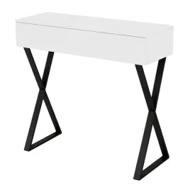 konsola-toaletka-voga-90-bialy-polysk-czarne-nogi-x