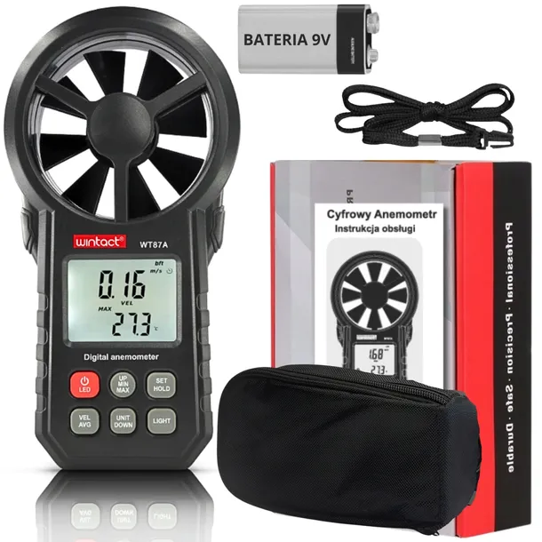 ANEMOMETR WIATROMIERZ MIERNIK WIATRU DO KLIMATYZACJI WENTYLACJI ZEWNĘTRZNY