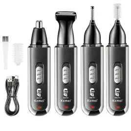 trymer-4w1-maszynka-golarka-kemei-do-nosa-uszu-brwi-brody-usb-c-akumulator
