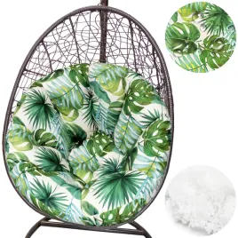 poduszka-wodoodporna-na-fotel-hustawke-kokon-120cm-monstera-krem