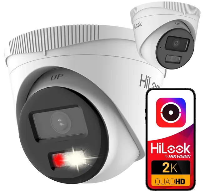 Kamera IP 4MPx 2K+ HiLook by Hikvision IPC-T240HA-LUC Smart Hybrid Light