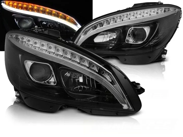 LAMPY MERCEDES W204 C-KLASA 07-10R LED TUBE BLACK