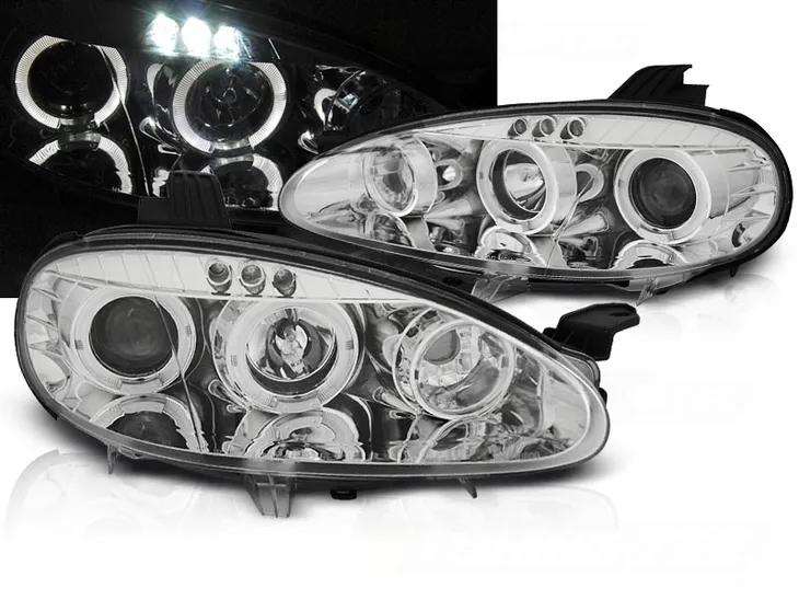 LAMPY PRZEDNIE MAZDA MX5 NB 01-05 ANGEL EYES LED CHROM