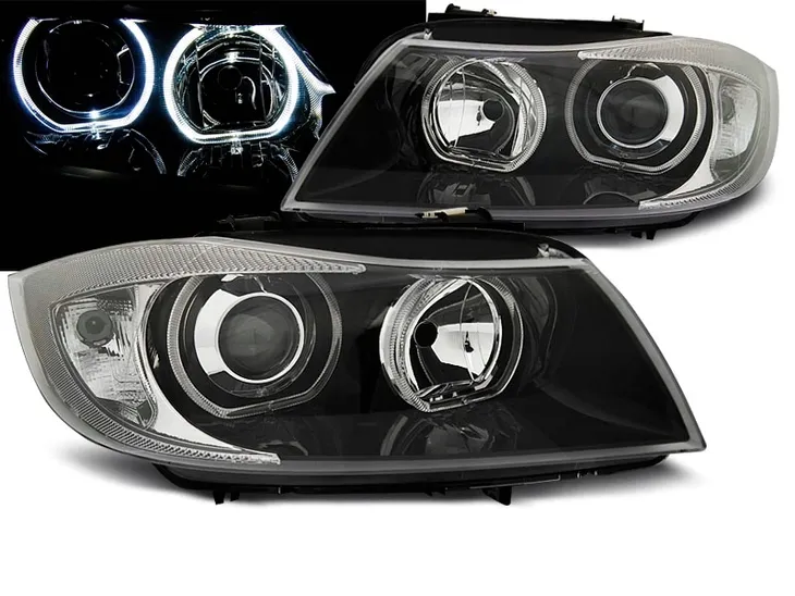 LAMPY BMW 3 E90 E91 ANGEL EYES RINGI BIAŁE DEPO SUPER EFEKT!!