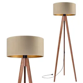 lampa-stojaca-podlogowa-trojnog-drewniany-orzech-welur-cappuccino-zloty