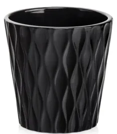 doniczka-oslonka-ceramiczna-czarna-16-cm