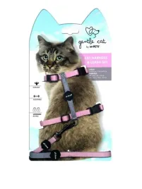mpets-smycz-szelki-dla-kota-gentle-cat-rozowe