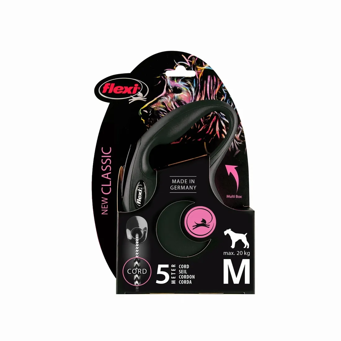 flexi-classic-m-linka-5m-do-20kg-czarna