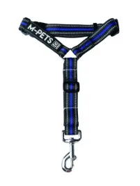 mpets-pas-bezpieczenstwa-smycz-hiking-2w1-niebieskie