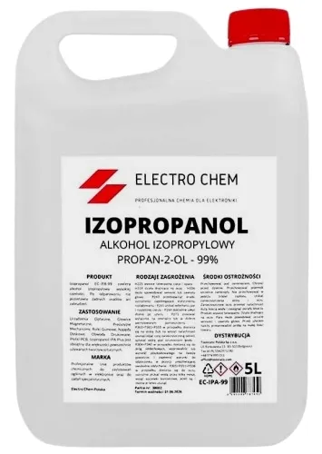 Płyn Alkohol Izopropylowy IPA 5L SZYBKO ODPAROWUJE BRAK SMUG