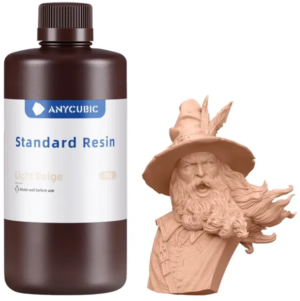 Żywica UV Anycubic Standard Light Beige Jasna Beżowa 1kg 1l Do Drukarki 3D