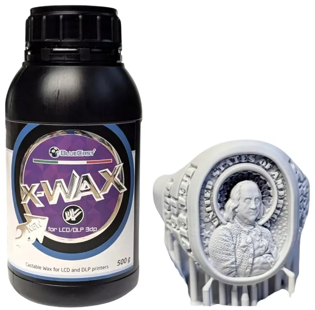 Żywica UV BlueCast X-Wax JUBILERSKA 0,5kg 0,5l Do Drukarki 3D WYTRZYMAŁA
