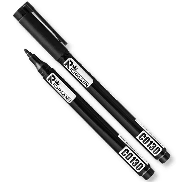 MARKER BUDOWLANY PISAK MAZAK CIENKI 1 mm CZARNY WODOODPORNY RICHMANN C0130