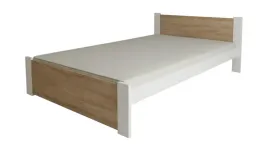 lozko-d3-100x200-biale-dab-sonoma-masywne-stelaz-drewniany