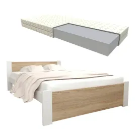 lozko-pojedyncze-z-materacem-dab-sonoma-d3-100x200-stelaz-zestaw-solidne