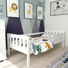 lozko-dzieciece-dla-dziecka-drewniane-biale-franio-90x200-stelaz-gratis