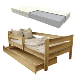zestaw-lozko-dzieciece-edi-80x200-sosna-szuflada-materac-stelaz-gratis
