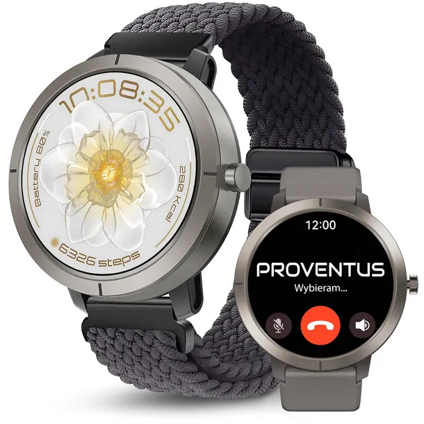 SMARTWATCH DAMSKI ZEGAREK PROVENTUS GPS AMOLED MENU PL ROZMOWY WODOODPORNY