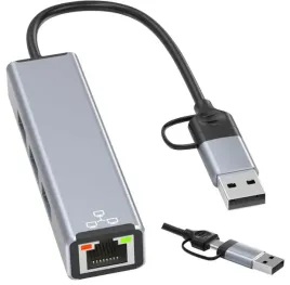 karta-sieciowa-usb-c-hub-lan-usb-3-0-100-mbps-rj45-do-windows-mac-linux