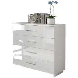 komoda-lina-95-cm-bialy-polysk-uchwyty-chrom-z-oswietleniem-led