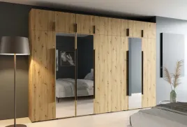 modulowa-szafa-olek-350-cm-metalowe-uchwyty-front-z-lustrem