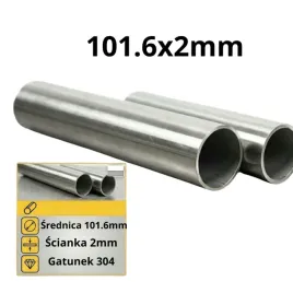 rura-nierdzewna-1016-304-inox-10-cm-100mm-1-4301-101-6x2mm