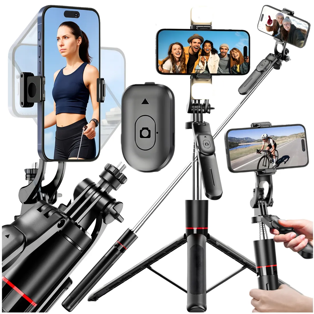 selfie-stick-tripod-statyw-do-telefonu-pilot-bluetooth-5-2-ios-android