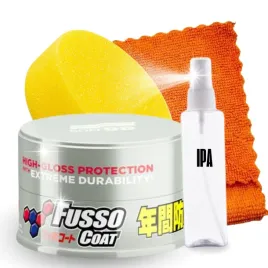 soft99-fusso-coat-12-month-light-wax-200g-wosk-do-jasnego-lakieru-zestaw