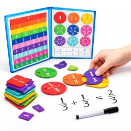 zestaw-do-nauki-ulamkow-matematyczna-zabawka-tablica-magnetyczna