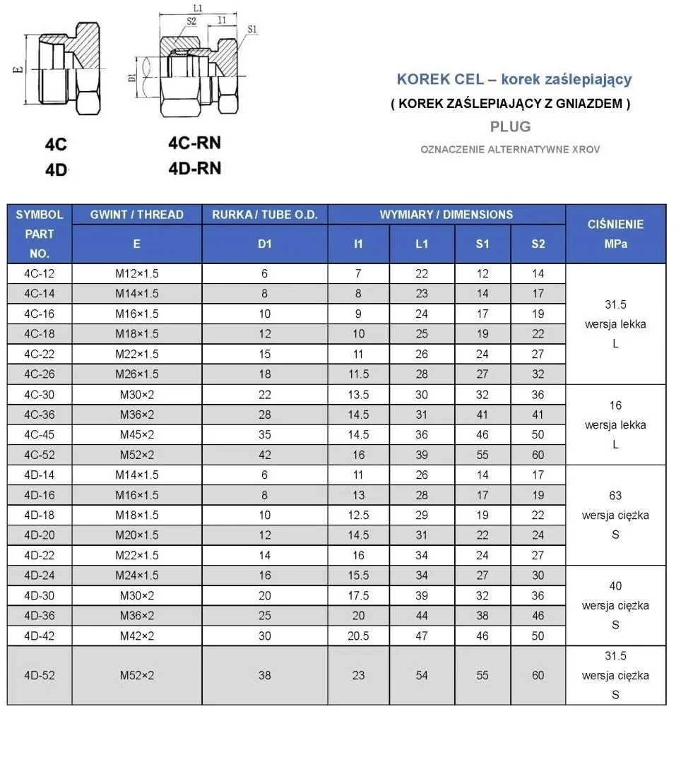 korek-cel-m52x2-42l-stan-nowy