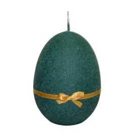 swieca-jajko-h14cm-easter-velur-ciemna-zielen